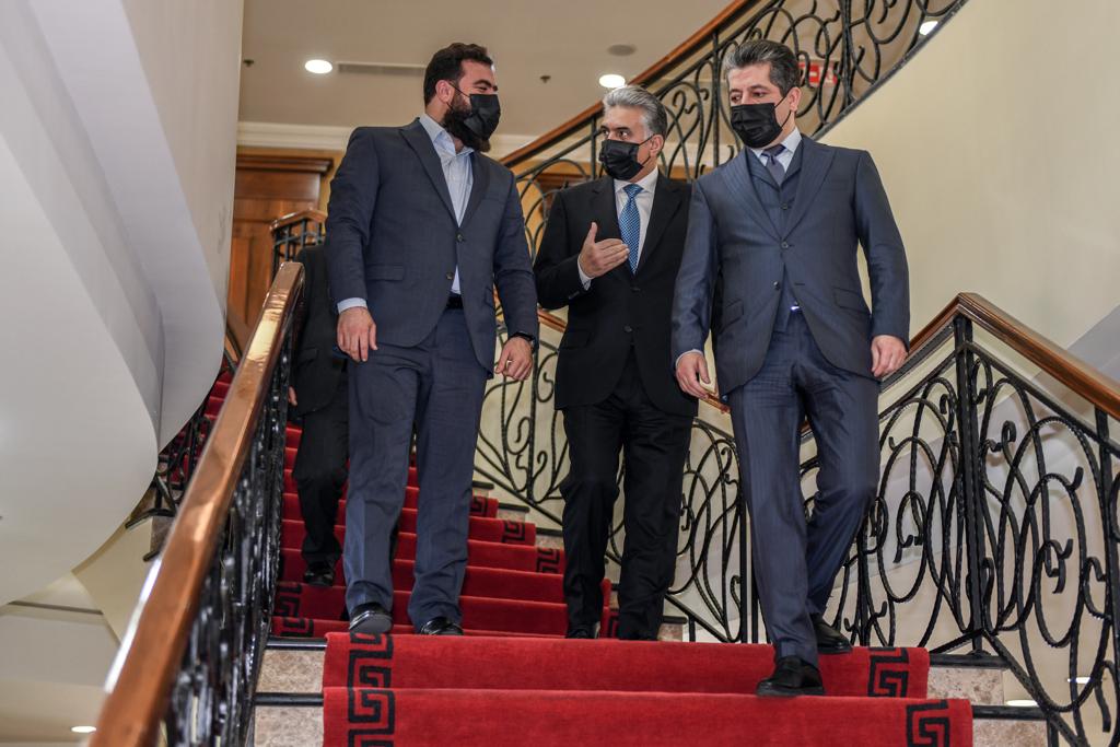 وفد حركة بابليون يلتقي مسرور بارزاني 
